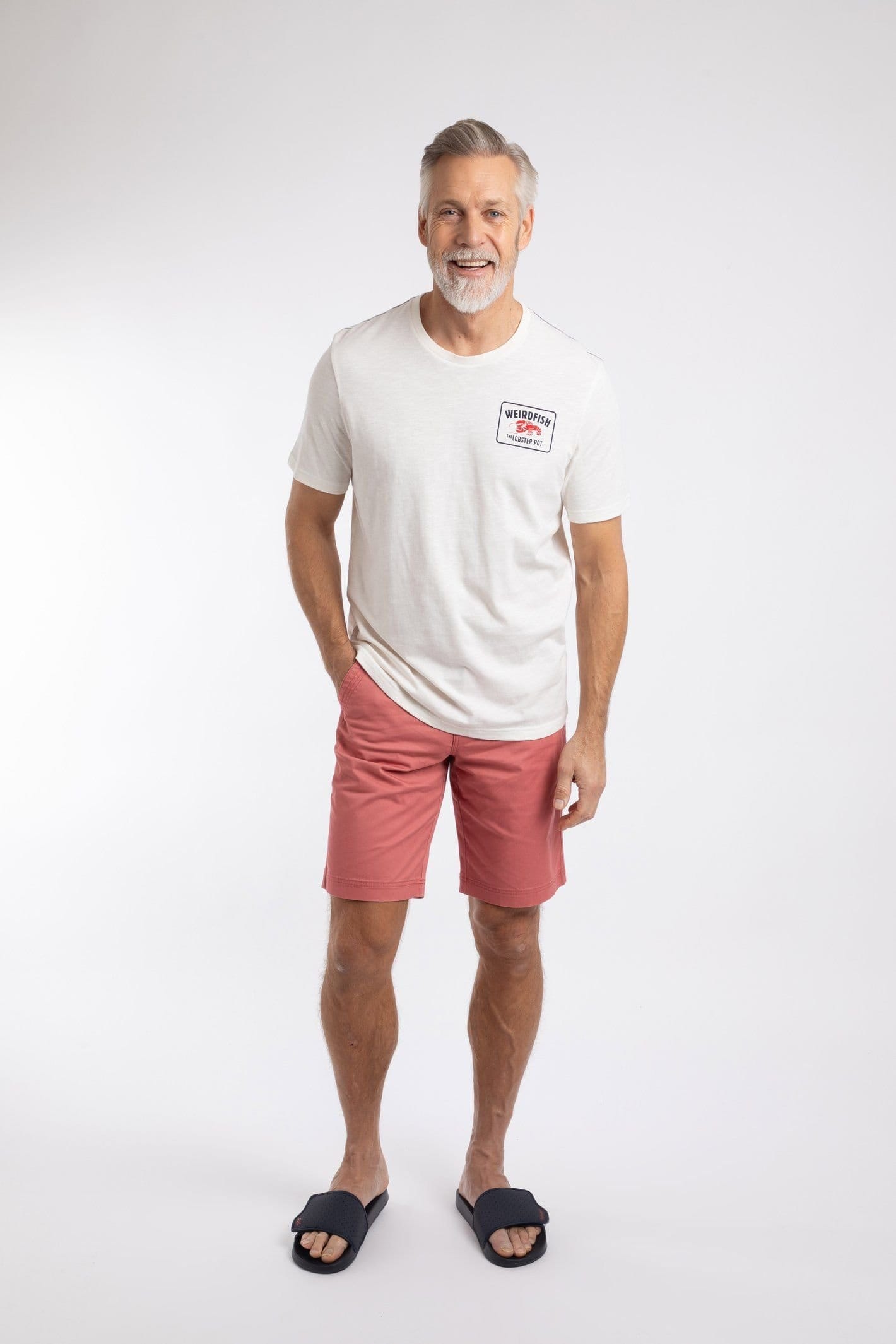 Weird Fish Weird Fish Men's Lobster Pot Graphic T-Shirt in Off-White - 4