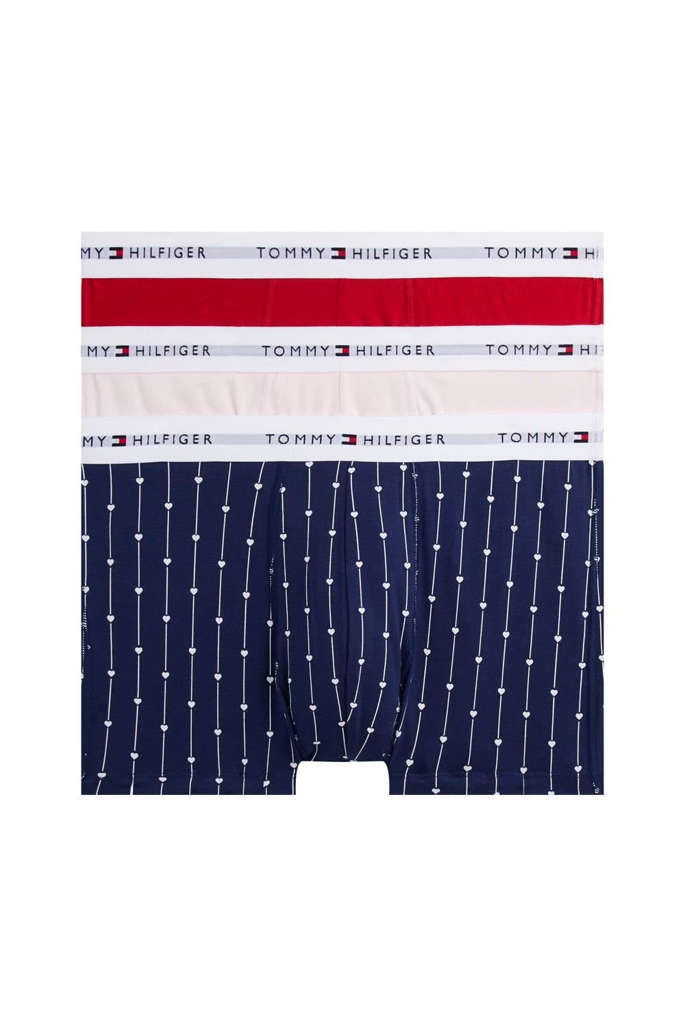 Tommy Hilfiger Tommy Hilfiger Men's Signature 3P Trunk Heart/Pink/Red
