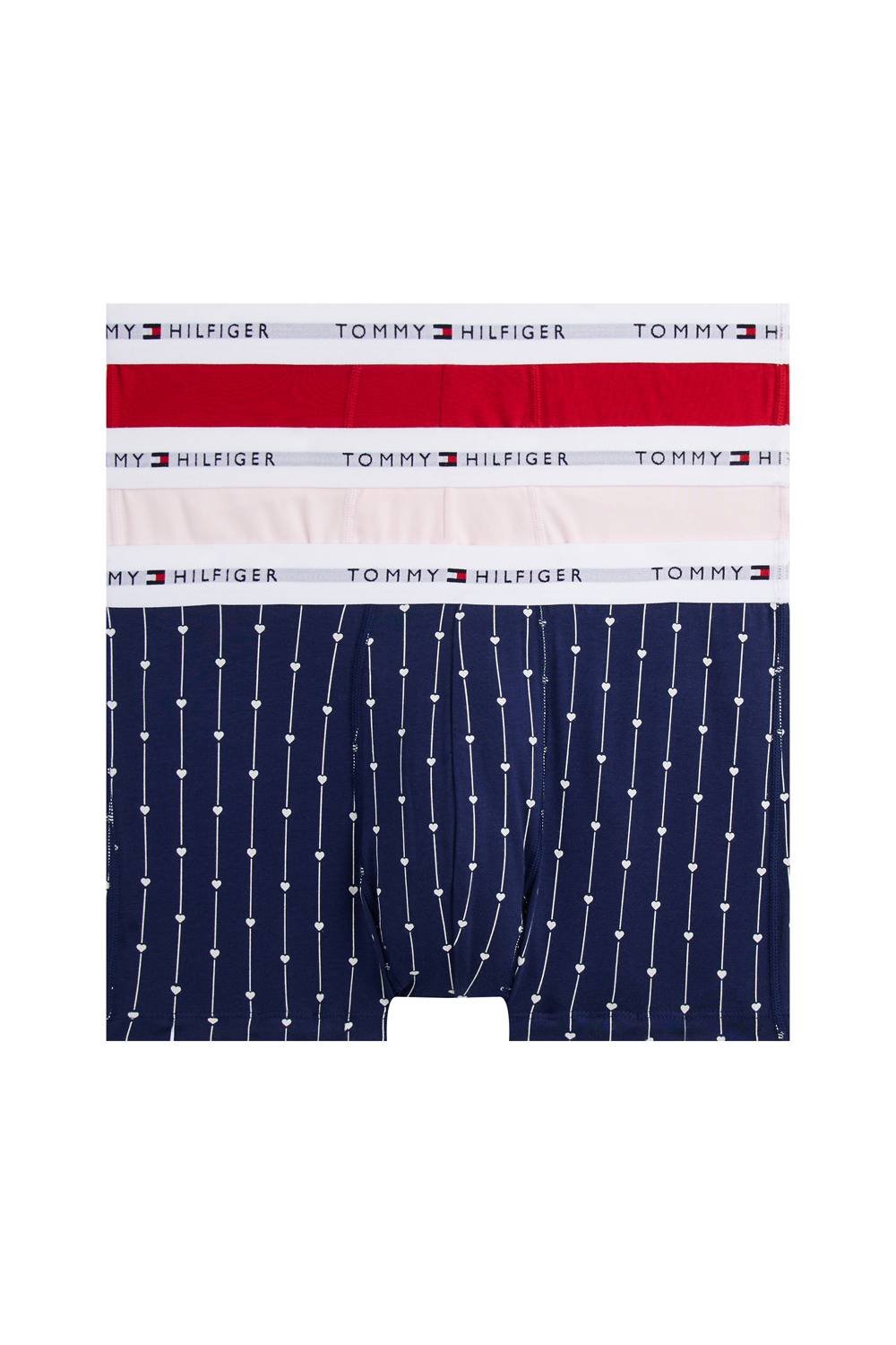Tommy Hilfiger Tommy Hilfiger Men's Signature 3P Trunk Heart/Pink/Red - 2
