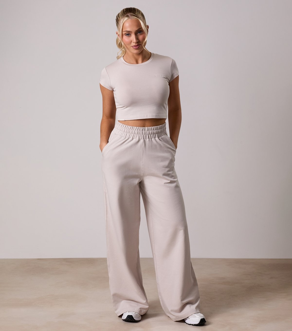 Gym King Women's 365 Light Grey Straight Leg Joggers Gym King New Look - 2