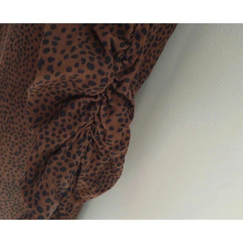 Oliver Bonas Oliver Bonas micro dot animal print midi dress UK size 14