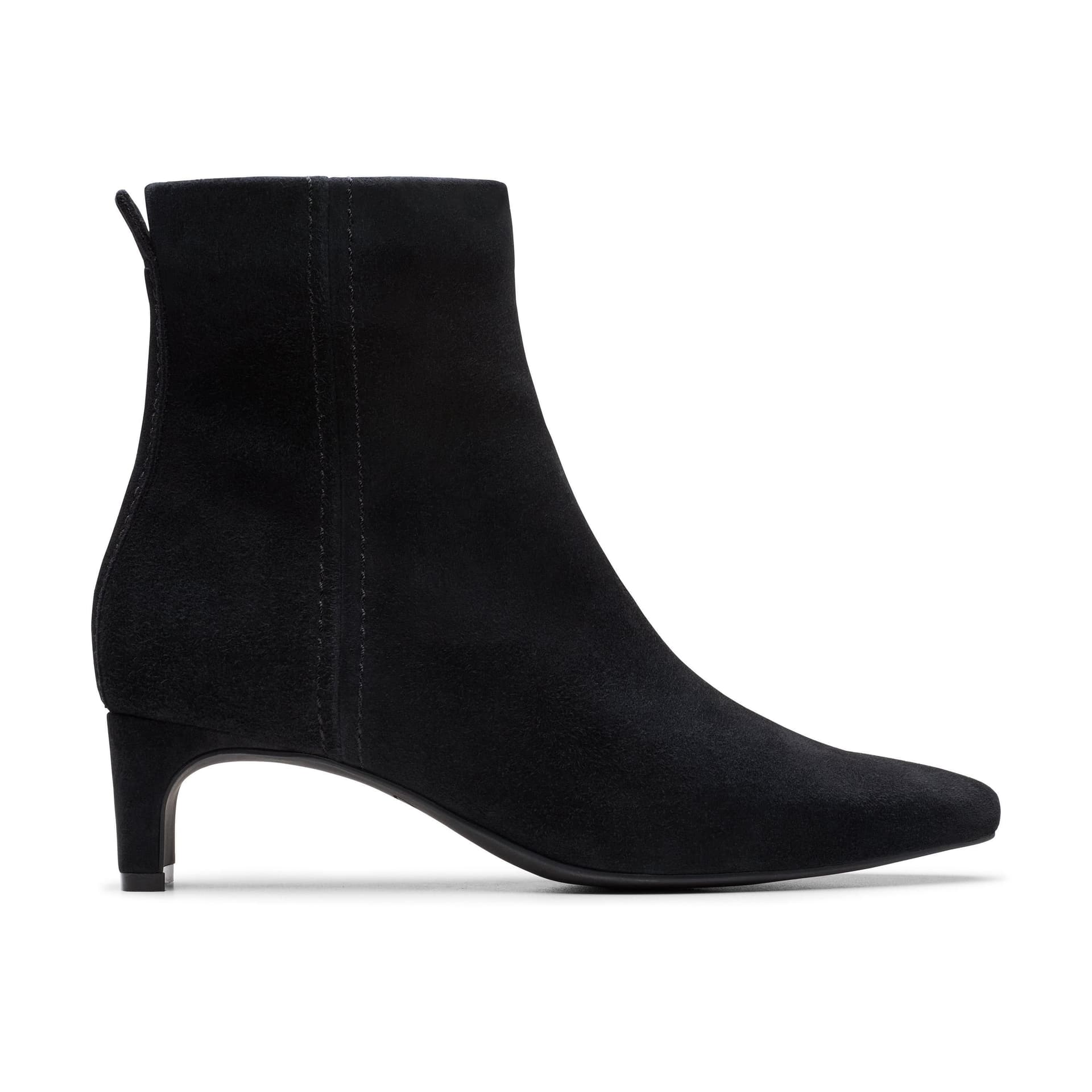 Clarks Clarks Women's Edina Up Black Suede Ankle Boots