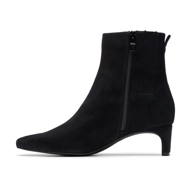 Clarks Clarks Women's Edina Up Black Suede Ankle Boots - 2