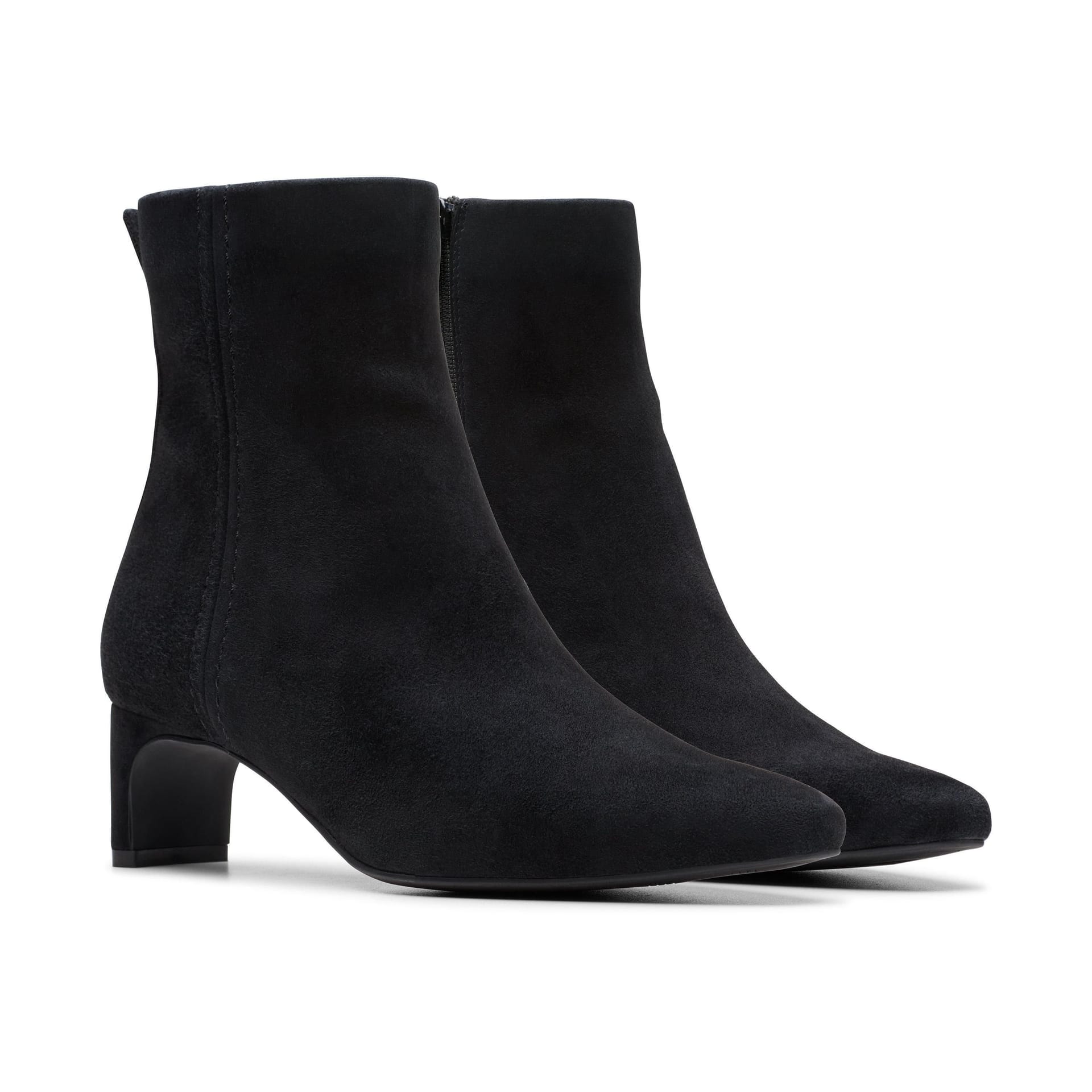 Clarks Clarks Women's Edina Up Black Suede Ankle Boots - 4