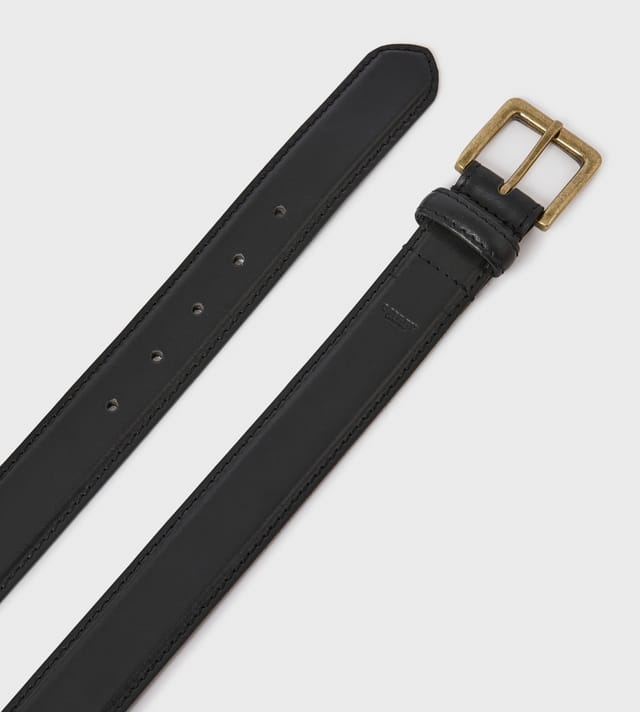 OSPREY LONDON OSPREY LONDON Men's The Profile Leather Belt in Black - 3
