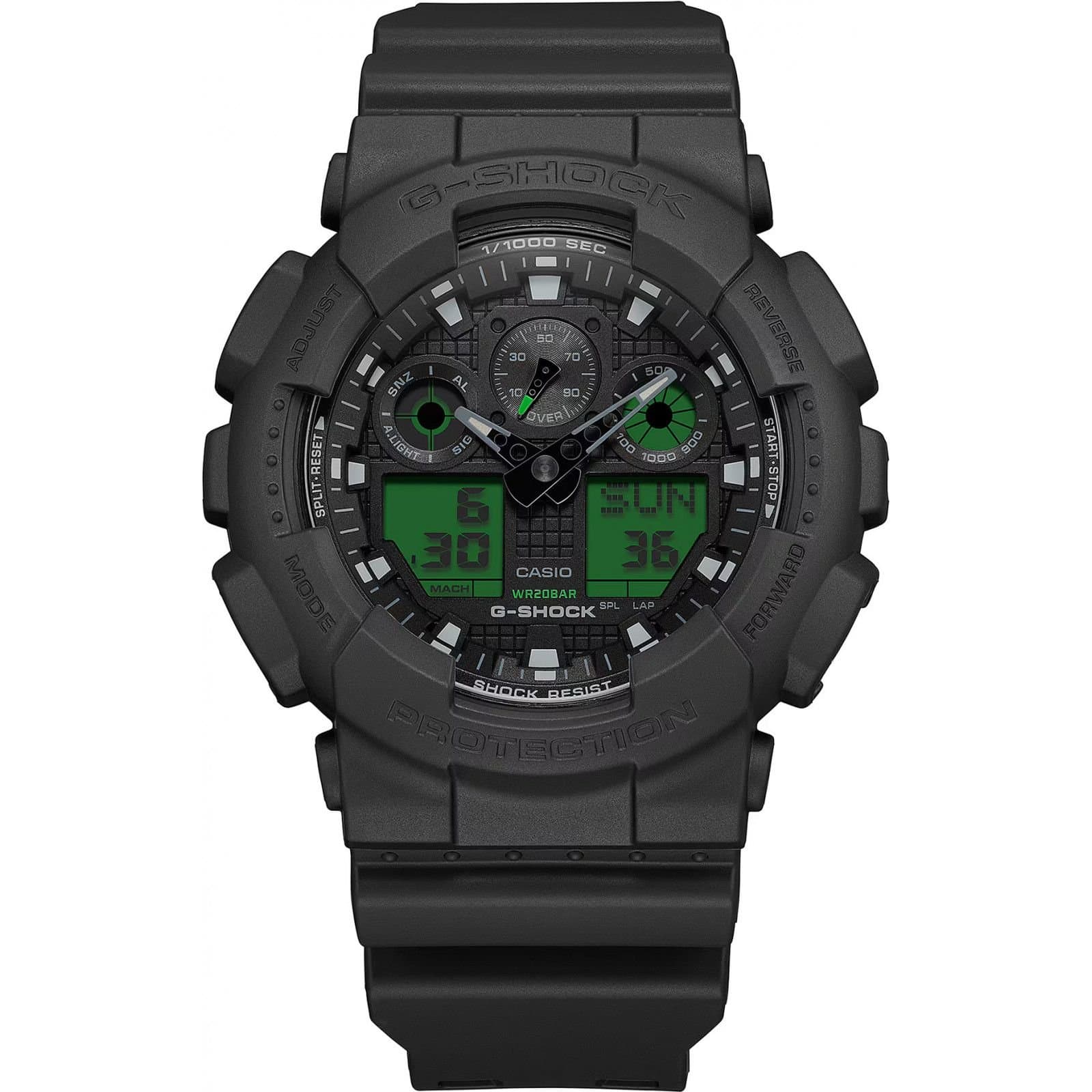 Casio Casio Men's GA-100BEG-1AER G-Shock 51mm Quartz Watch in Black