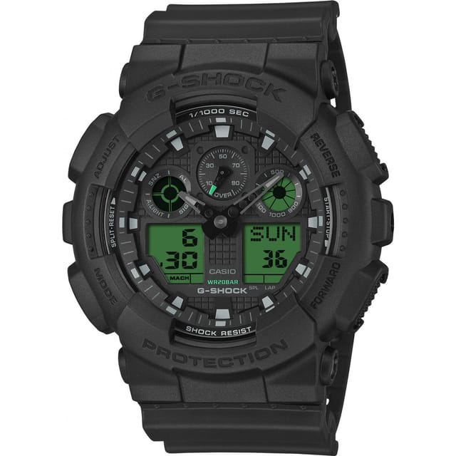 Casio Casio Men's GA-100BEG-1AER G-Shock 51mm Quartz Watch in Black - 2