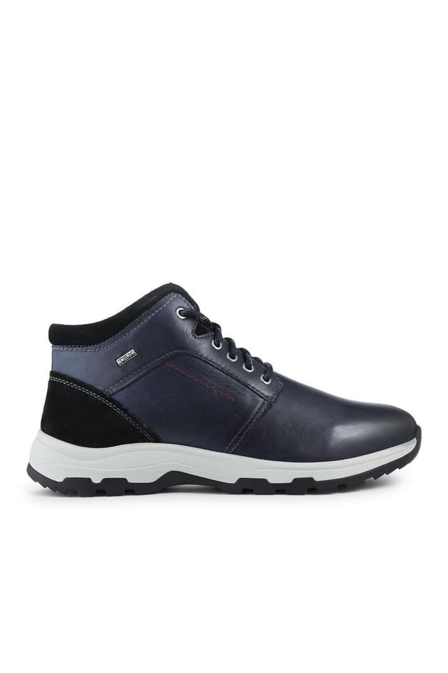 Easyfit Easyfit Men's Extra Wide Lace Up Boots in Navy - 2