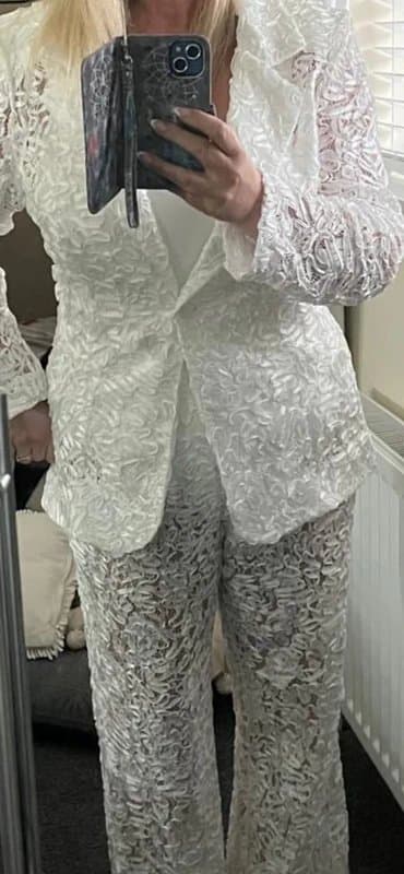 ASOS Stunning ASOS Luxe  trouser suit ideal hen do outfit 14-16