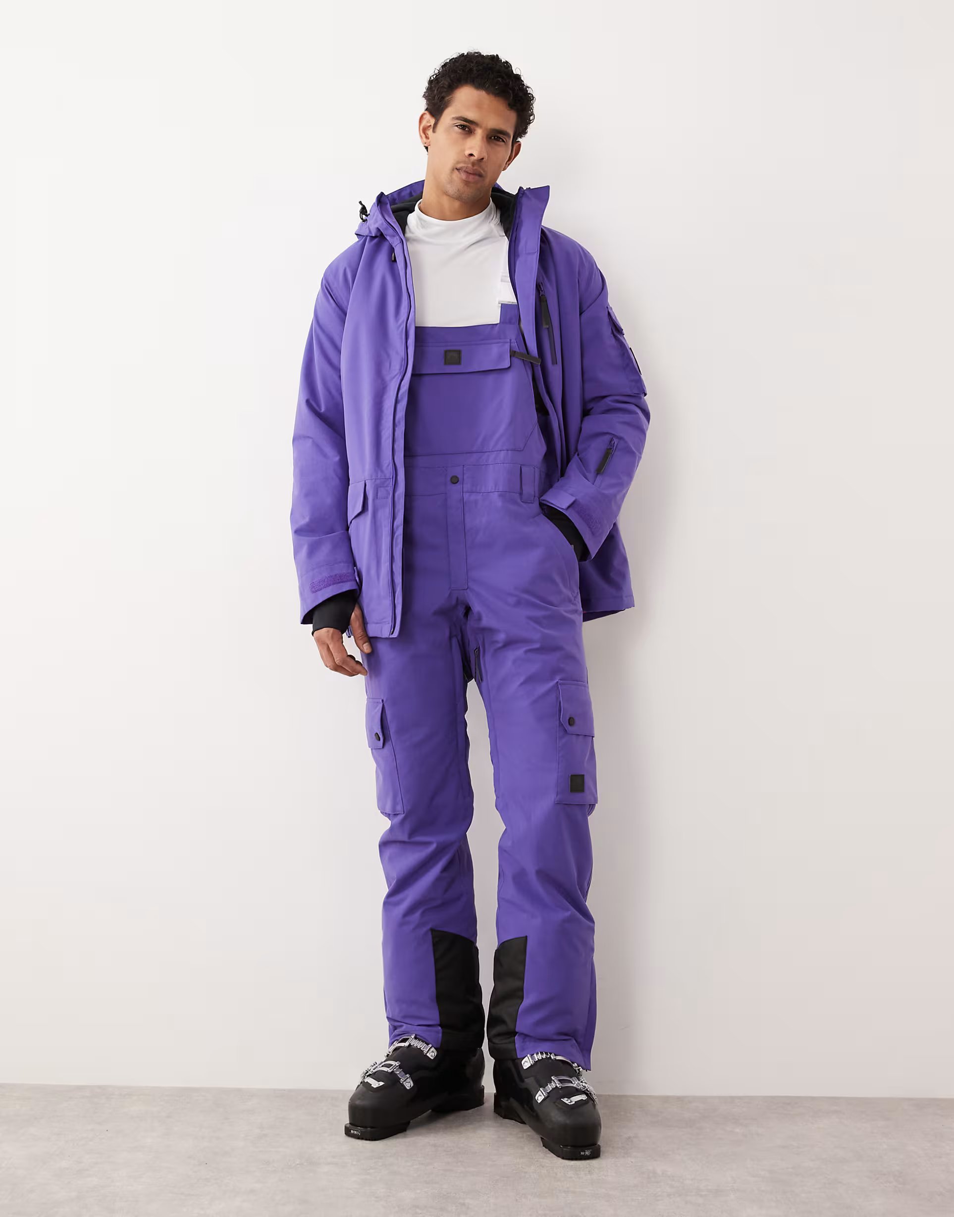 ASOS OOSC Yeh man bib pant - purple in purple - 1