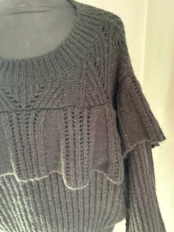 Topshop Black Chunky Knit Jumper