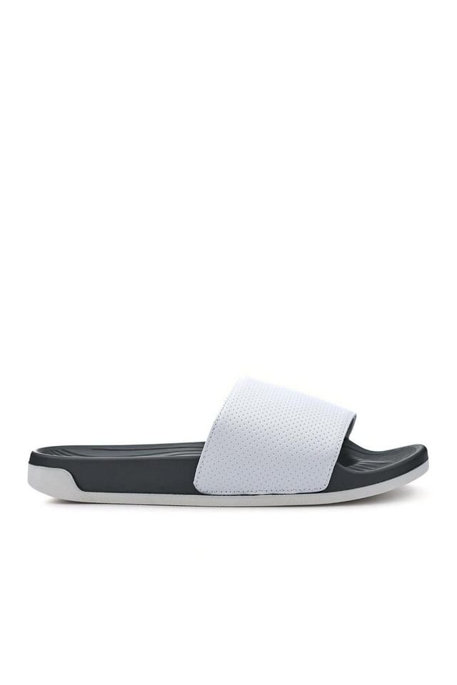 Pavers Pavers Men's Cushioned Slides in White - 2