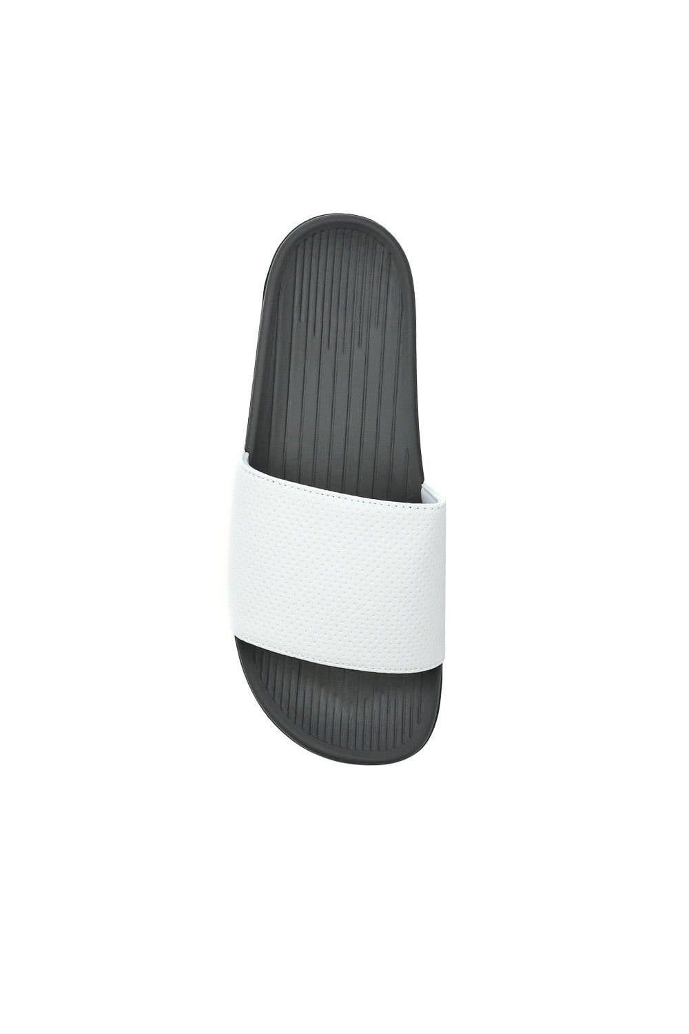 Pavers Pavers Men's Cushioned Slides in White - 4
