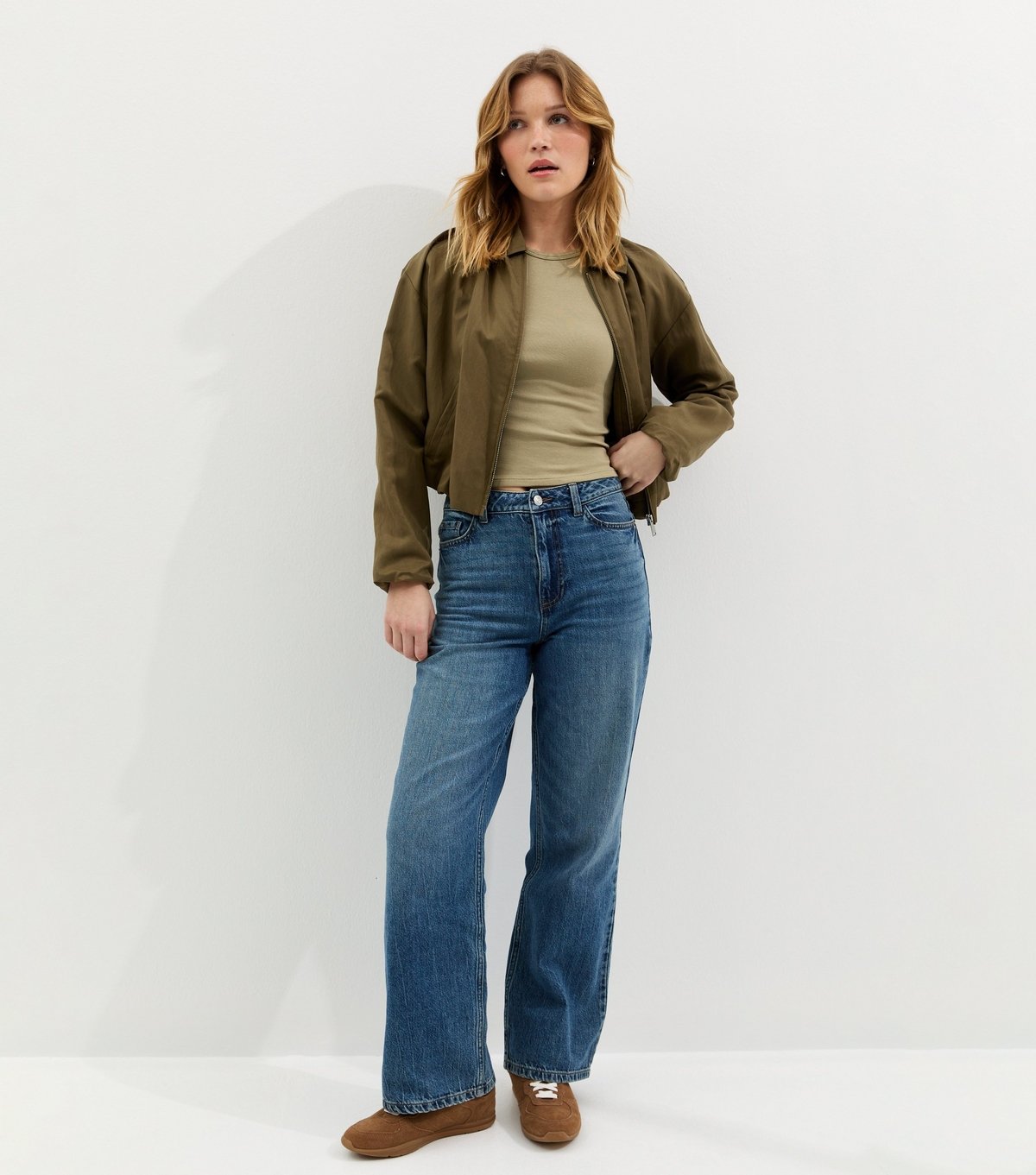 New Look Women's Light Khaki Baby Tee T-Shirt New Look - 3