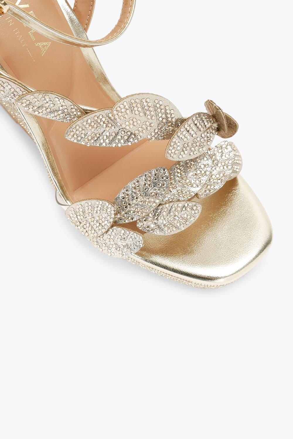 Carvela Carvela Women's 'Eleganza Wedge' Fabric Heels in Gold - 4