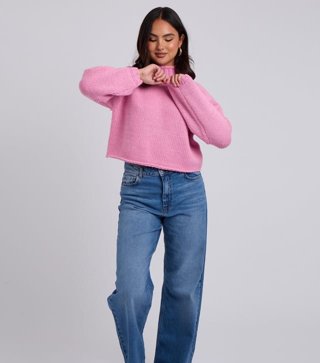 Urban Bliss Women's Pink Exposed Sea Jumper Urban Bliss New Look - 2