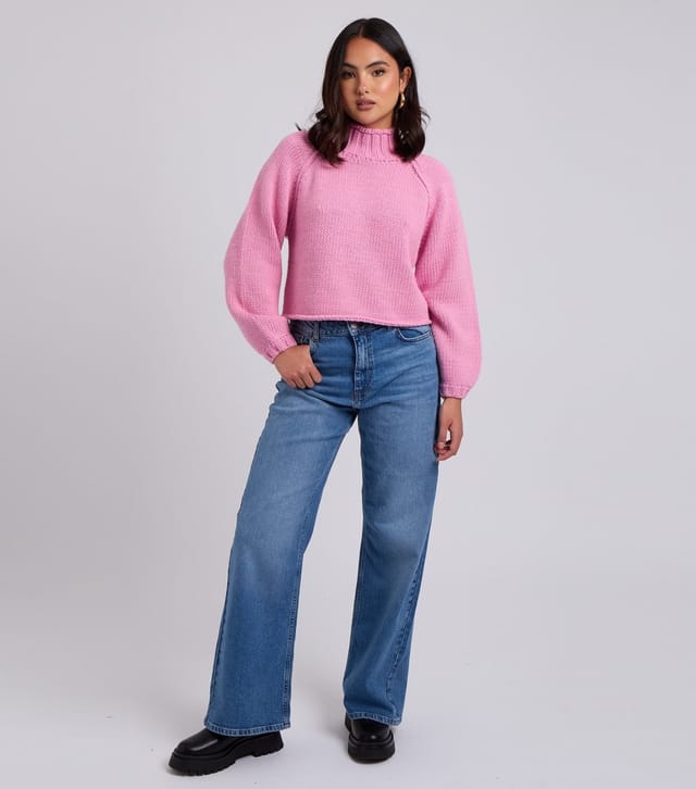 Urban Bliss Women's Pink Exposed Sea Jumper Urban Bliss New Look - 3