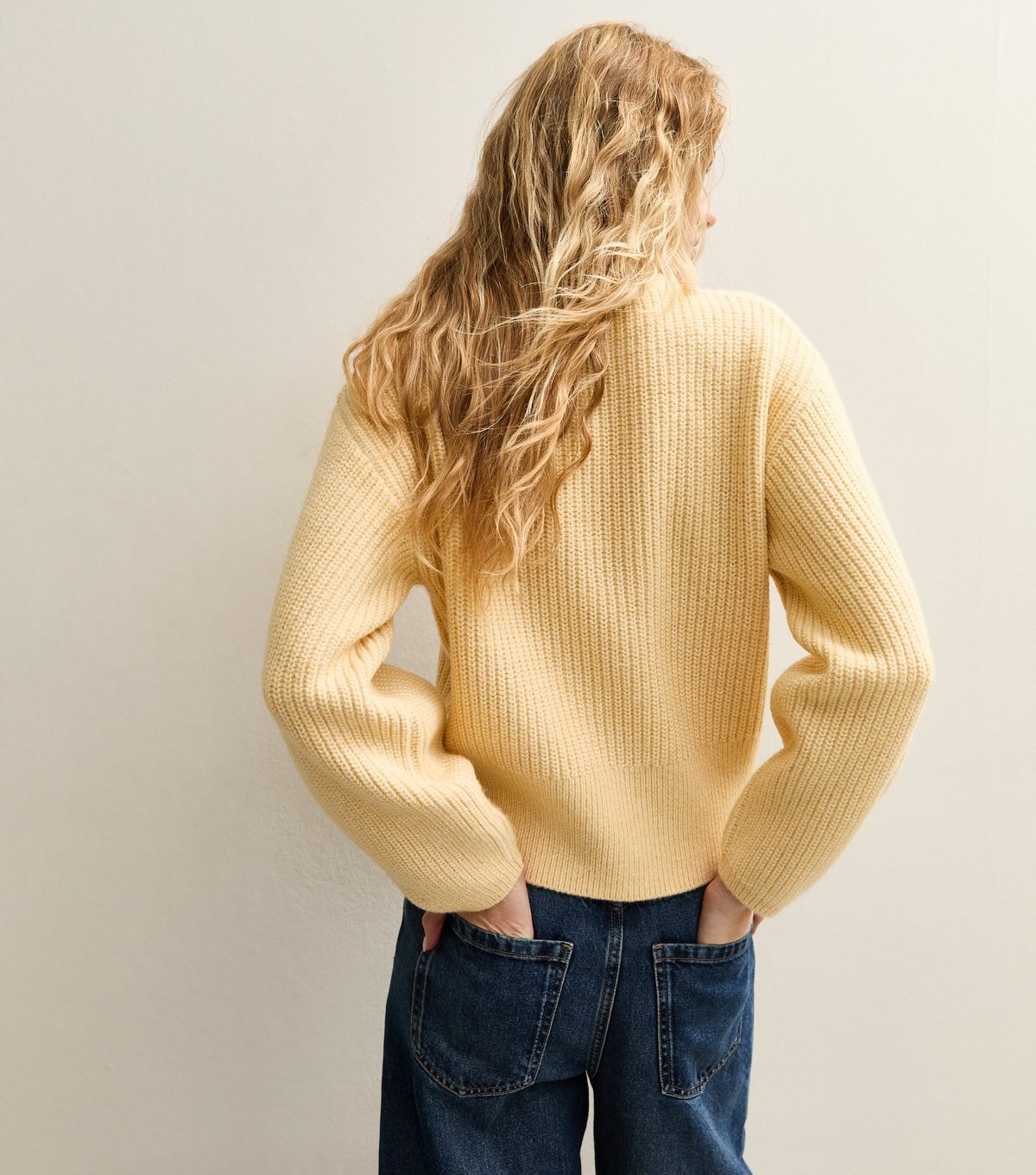 New Look Women's Yellow Ribbed Knit Long Sleeve Jumper New Look - 4