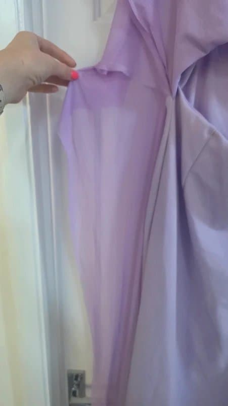 ASOS ASOS Lilac Midi Dress Chiffon Overlay Wedding Guest Occasion