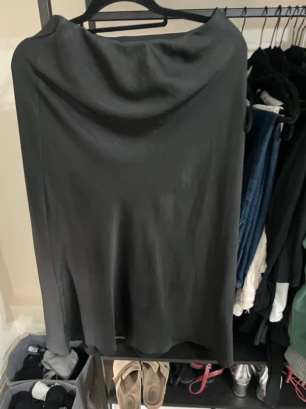 New Look New look black satin skirt 14