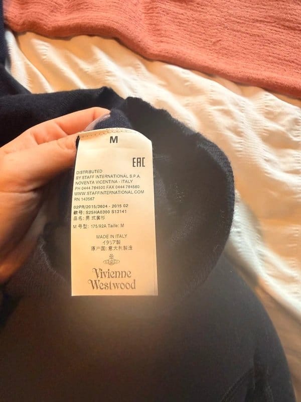 Vivienne Westwood Vivienne Westwood Man Fine Knit Jumper – Navy – Medium - 1