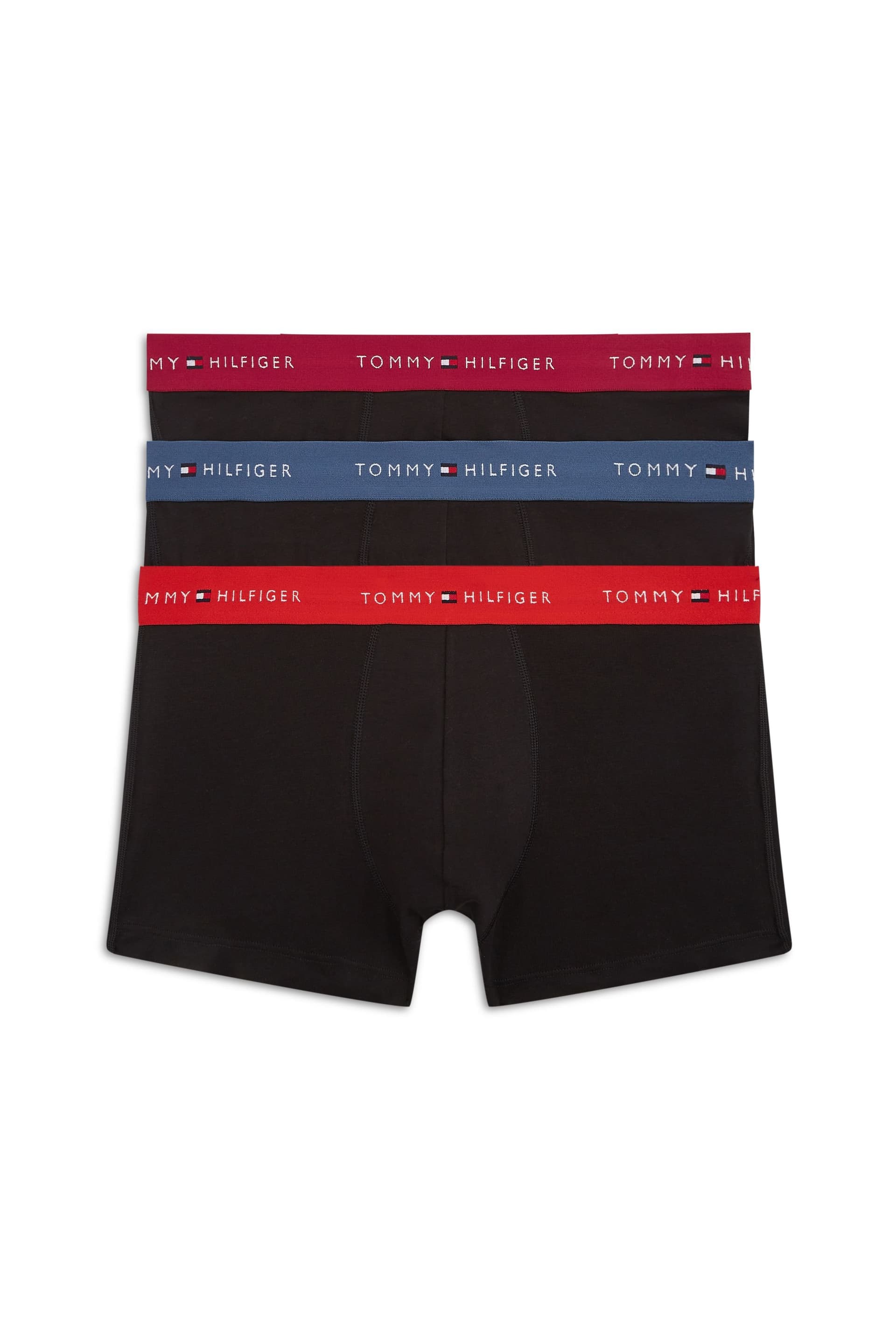 Tommy Hilfiger Tommy Hilfiger Men's 3P Trunk Wb Blackred/Blue/Raspberry