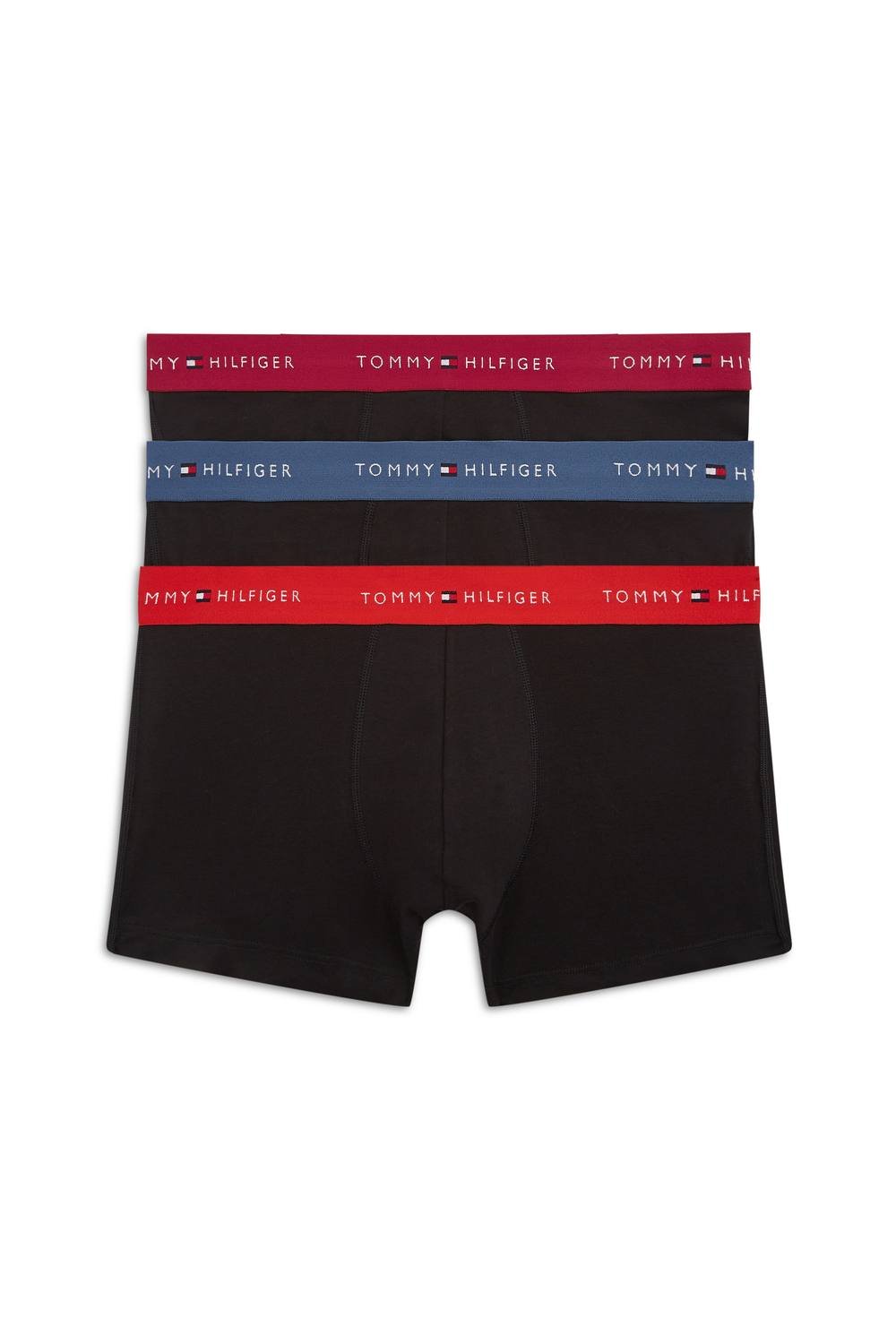 Tommy Hilfiger Tommy Hilfiger Men's 3P Trunk Wb Blackred/Blue/Raspberry - 2