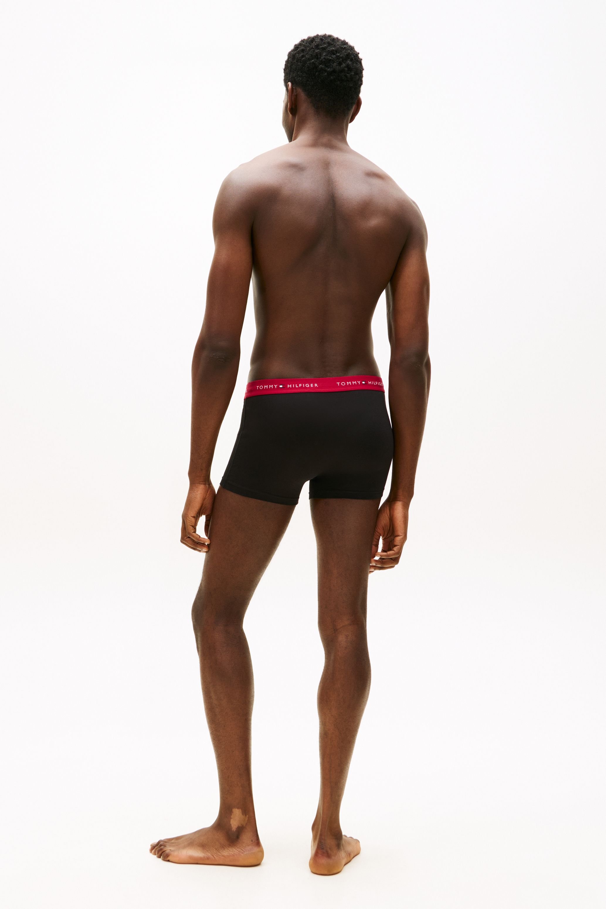 Tommy Hilfiger Tommy Hilfiger Men's 3P Trunk Wb Blackred/Blue/Raspberry - 4