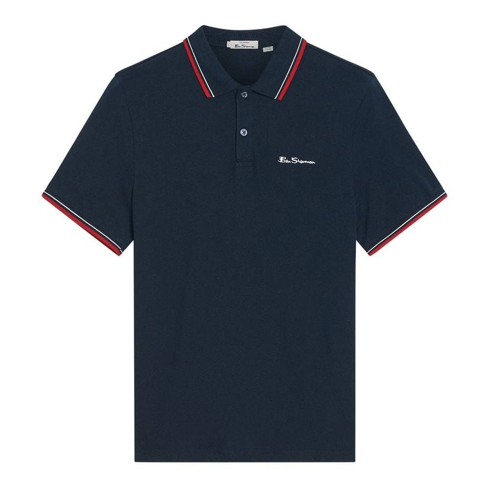 Ben Sherman Ben Sherman Men's Signature Pique Polo Shirt in Dark Navy