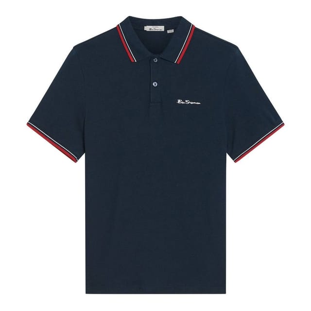 Ben Sherman Ben Sherman Men's Signature Pique Polo Shirt in Dark Navy - 3