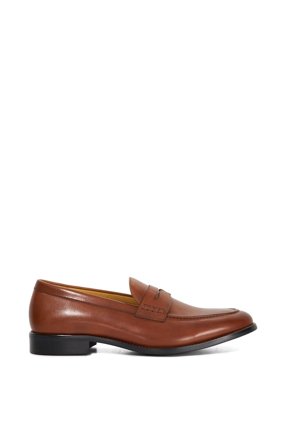 Dune London Dune London Men's Wide Fit 'Skylers' Leather Loafers in Brown - 2