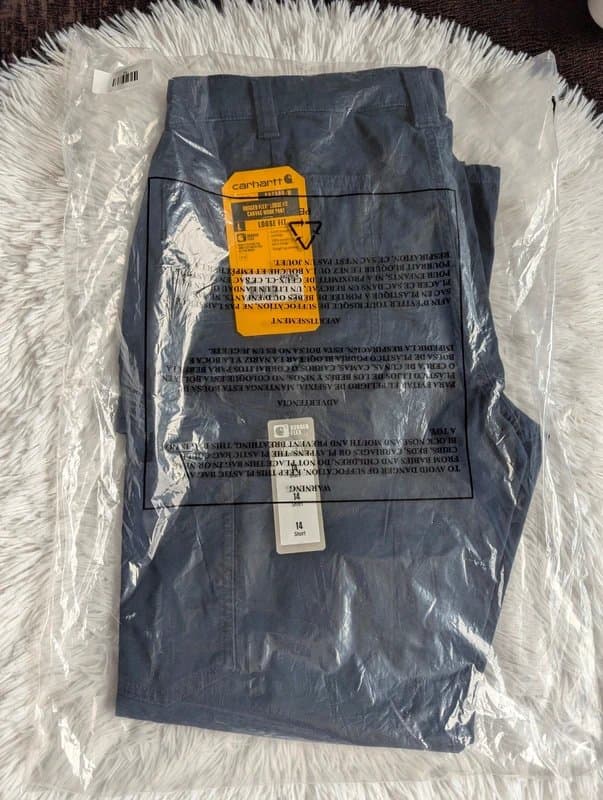 Carhartt Carhartt Rugged Flex Relaxed Canvas Work women's navy pants size 14 short
