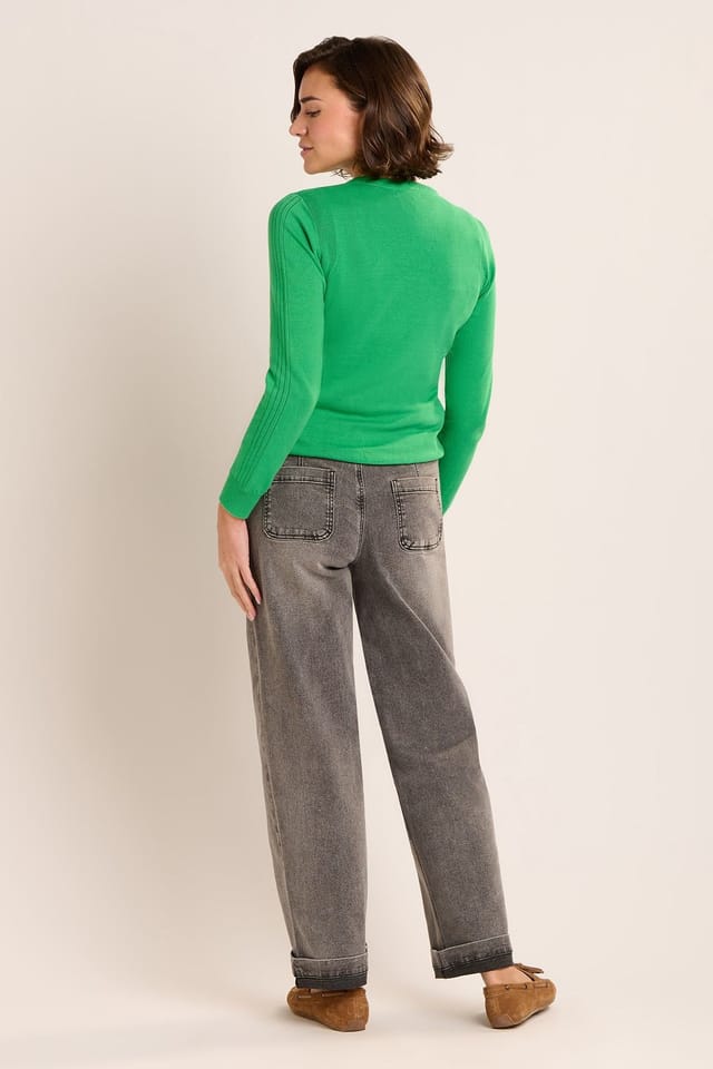 Brakeburn Brakeburn Women's VERTU JUMPER in Green - 2