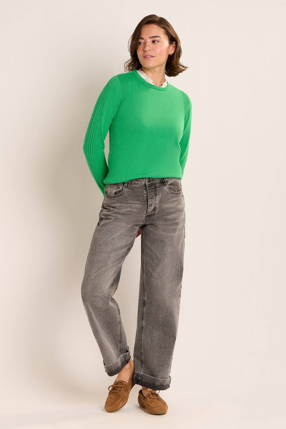 Brakeburn Brakeburn Women's VERTU JUMPER in Green - 3