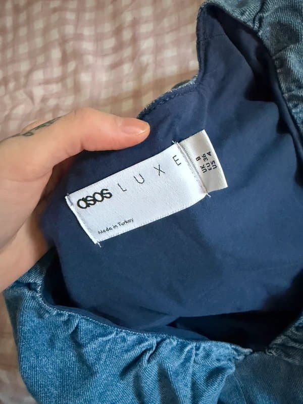 ASOS ASOS luxe denim mini dress