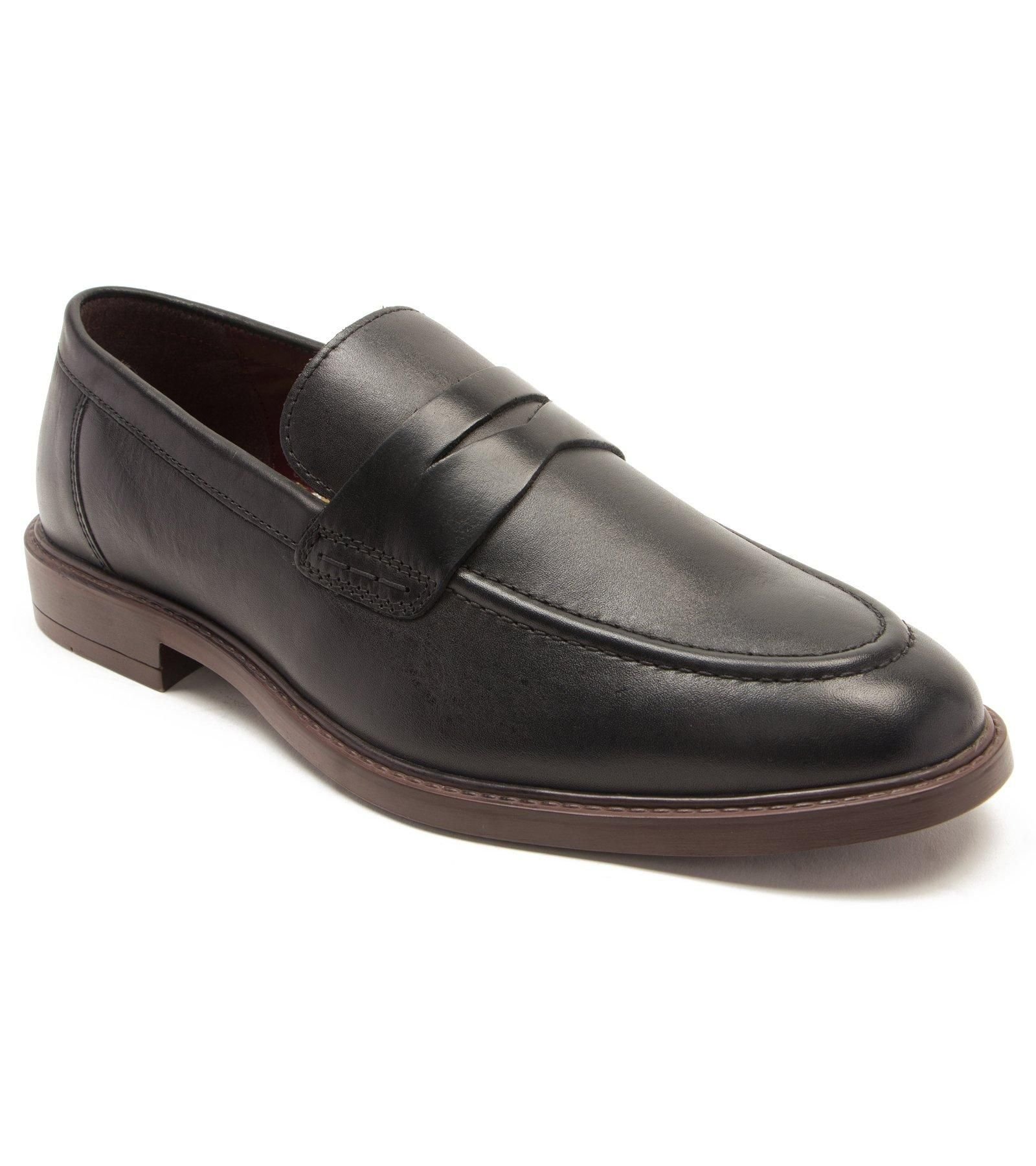 Thomas Crick Thomas Crick Men's 'Lucas' Loafer Formal Leather Slip-On Shoes in Black - 4