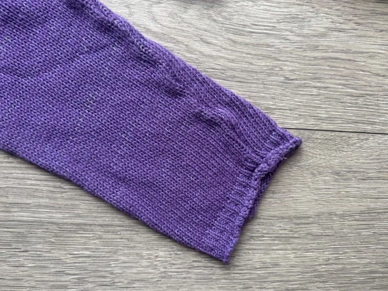 ASOS Design ASOS Women’s Crochet Purple Knit Jumper UK Size 8 - 1