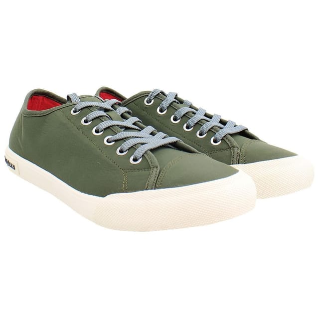 Seavees Seavees Women's Army Issue Low Standard Lace-Up Green Synthetic Shoes - 2