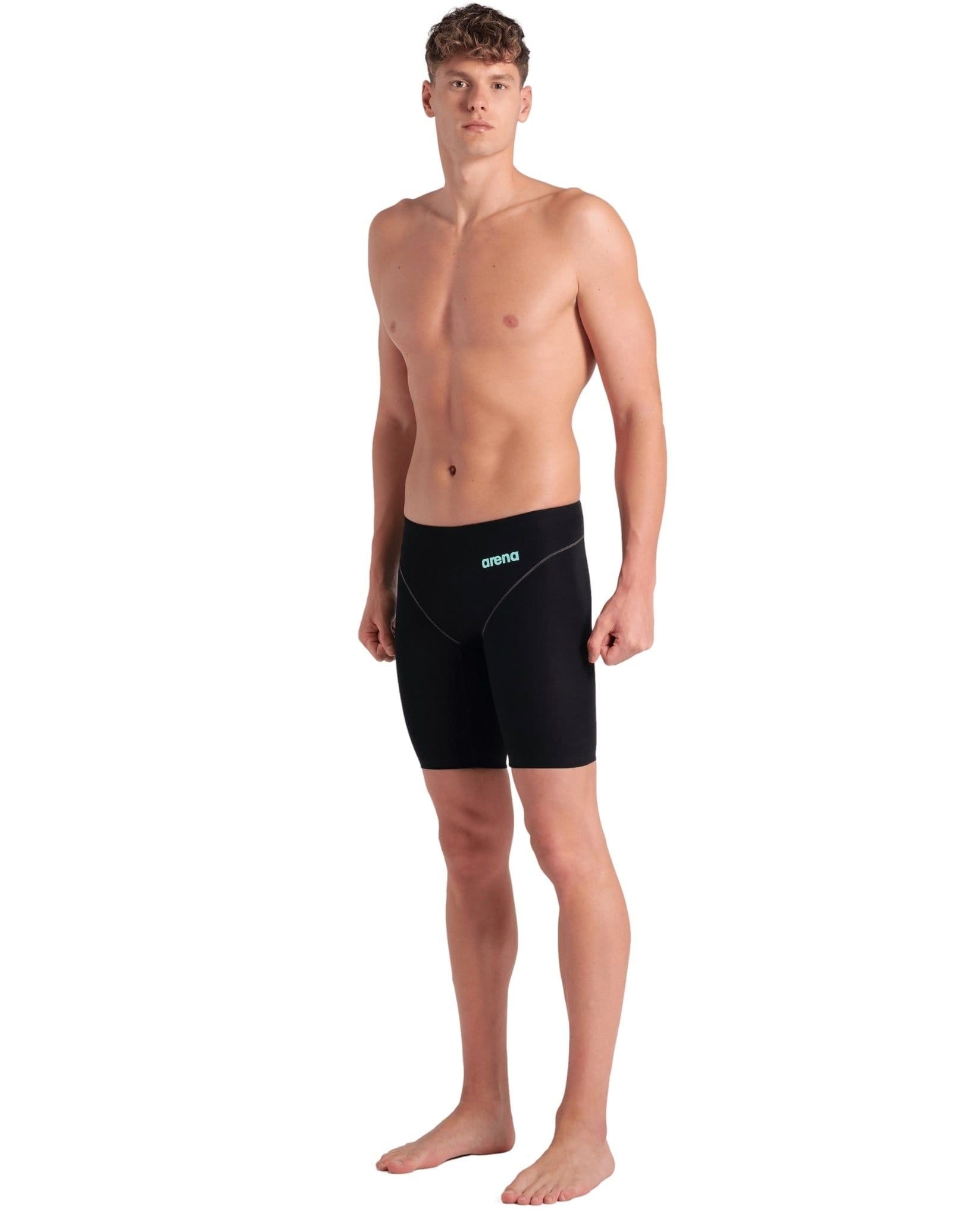 Arena Arena Men's Powerskin Impulso Jammer - Black/Teal in Black - 4
