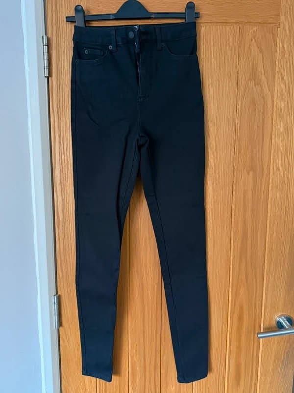New Look New Look High-Waisted Black Skinny Jeans