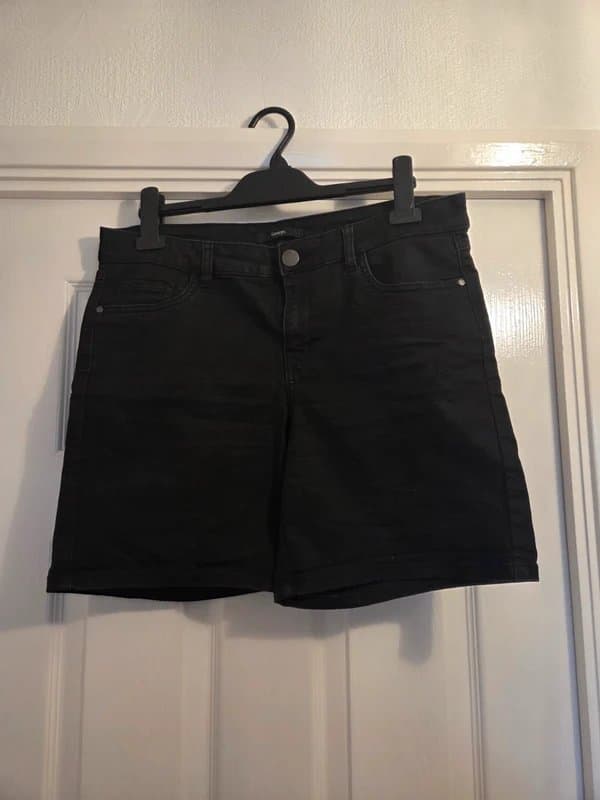 George Black Denim Shorts