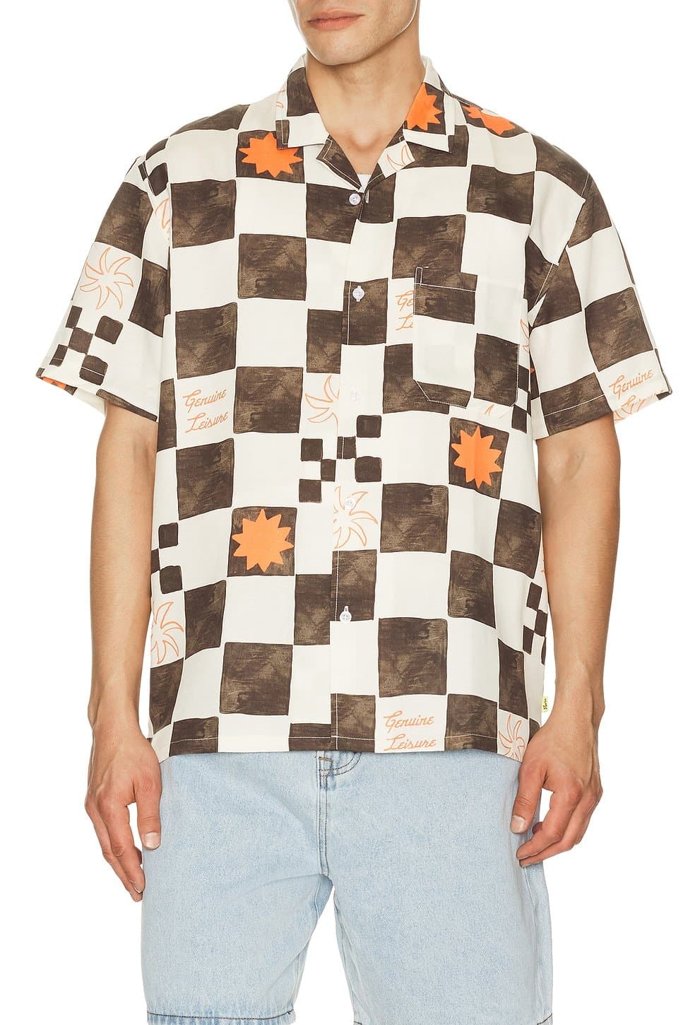 revolve Check Button Up Shirt