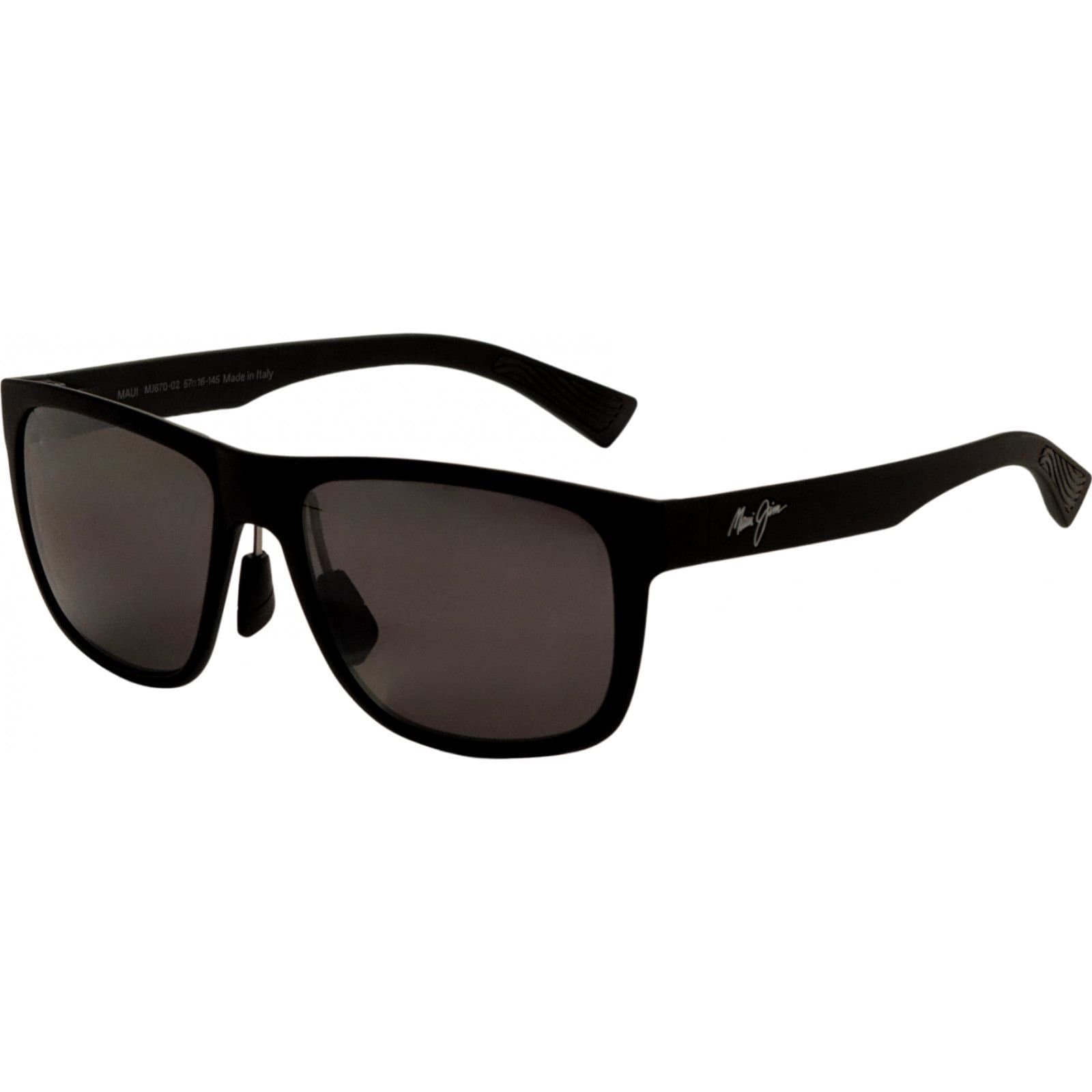 Maui Jim Maui Jim Men's MJ0670S-001 Puakea Square/Rectangle Sunglasses in Black