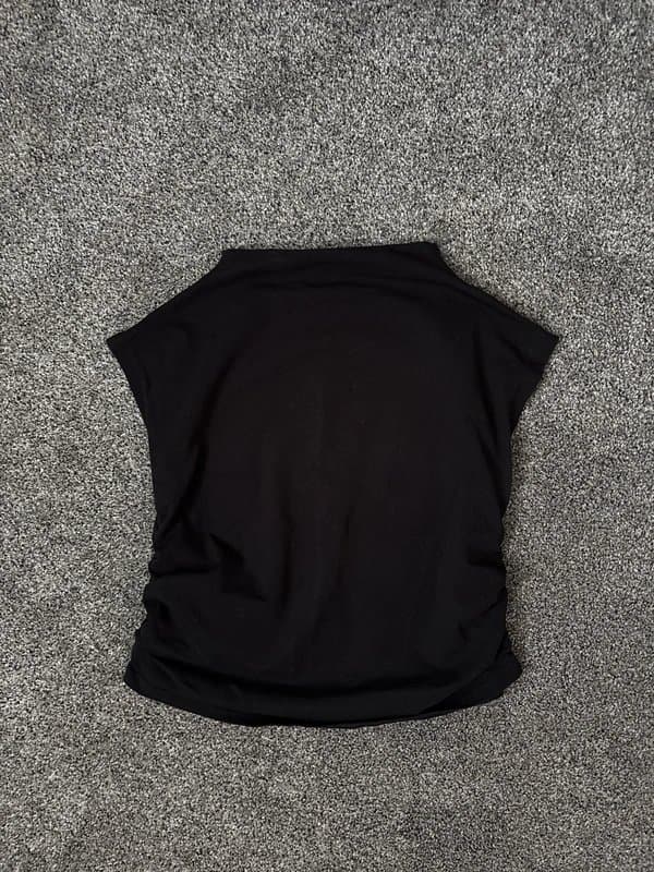 New Look New Look Ruched Side Crop Top