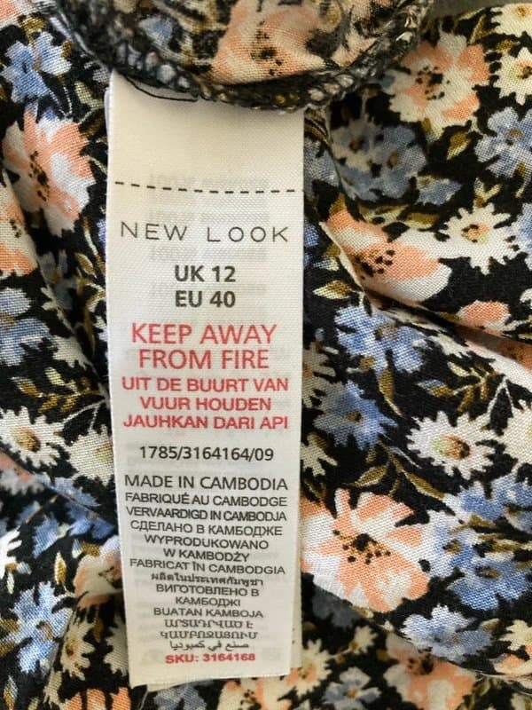 New Look Ladies floral wide leg trousers