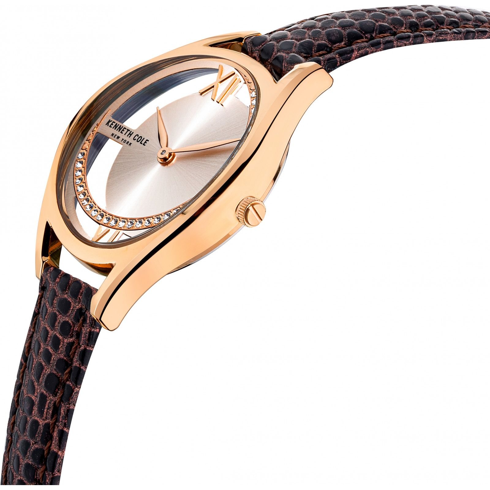 Kenneth Cole Kenneth Cole Women's KCWLA2124202 Classic 34mm Quartz Watch in Brown - 3