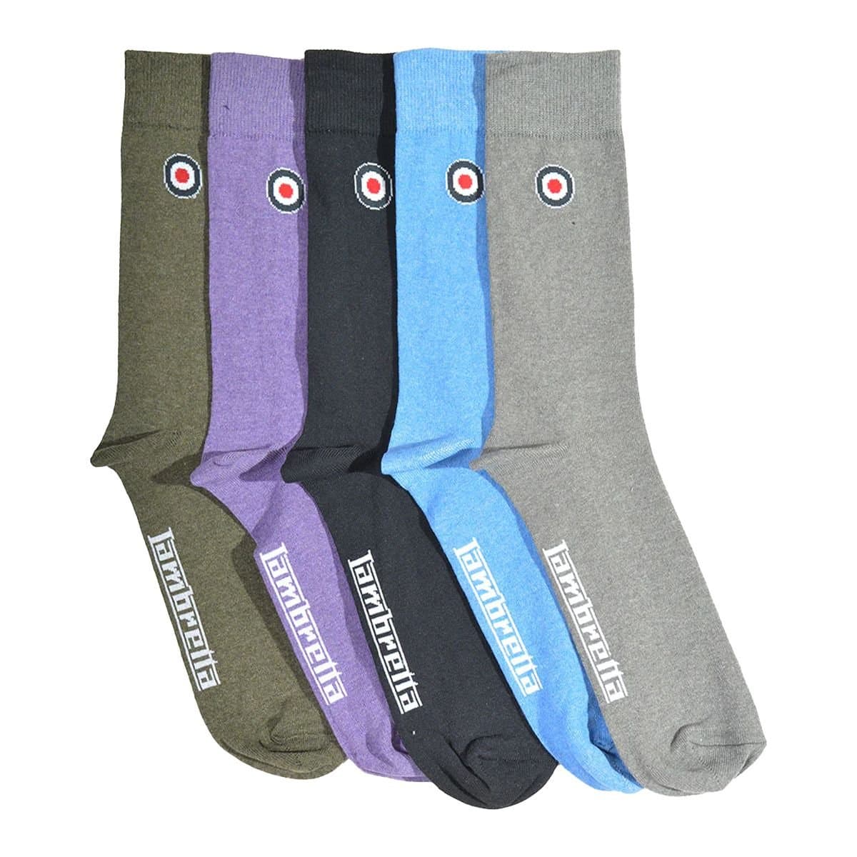 Lambretta Lambretta Men's Plain Socks (Pack of 5)