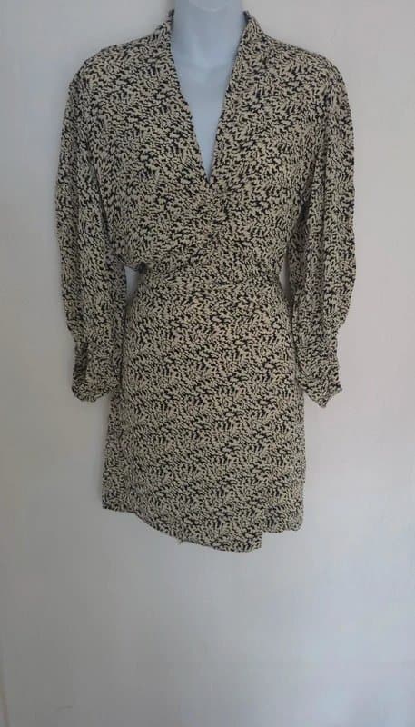 soeur Soeur Grease abstract print viscose mini dress UK size 10