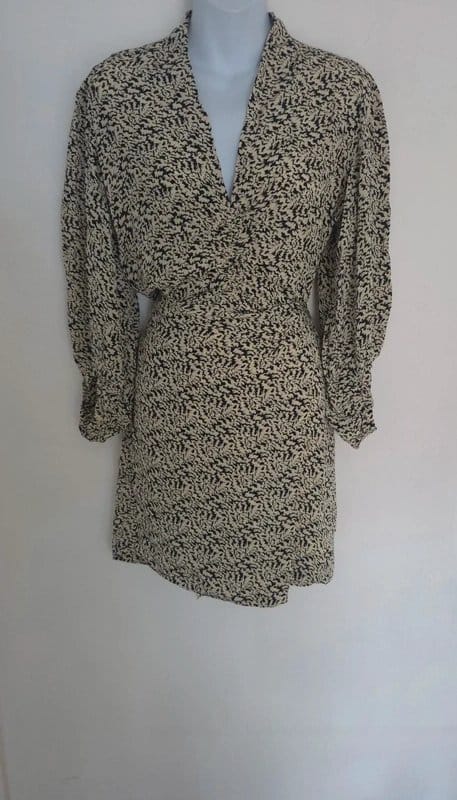 soeur Soeur Grease abstract print viscose mini dress UK size 10 - 1