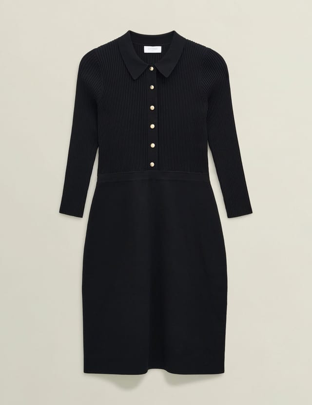 Hobbs London Hobbs London Women's Blanche Knitted Dress in Black - 2